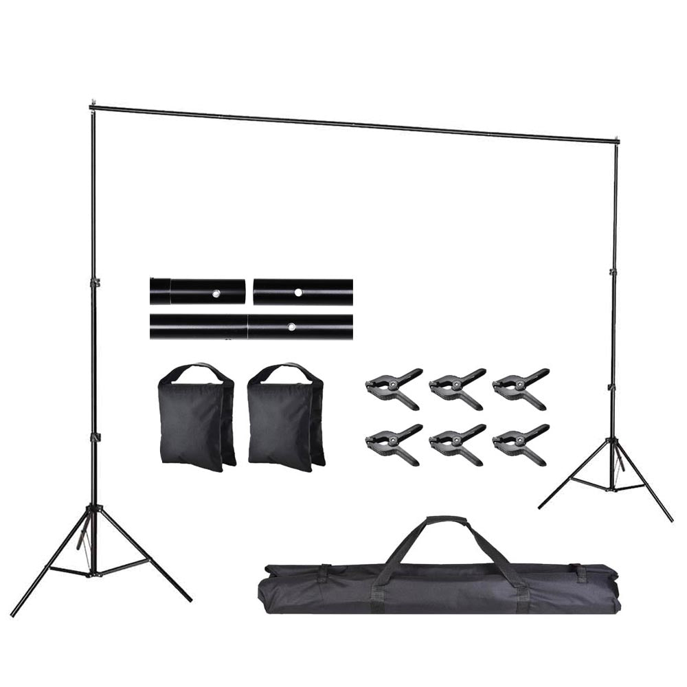 7x10 ft Adjustable Metal Photo Backdrop Stand – The Display Outlet